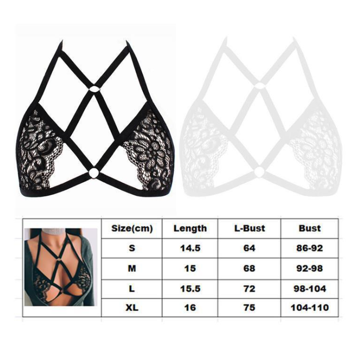 Three-point Lace Strap Halter Neck Sexy Bra