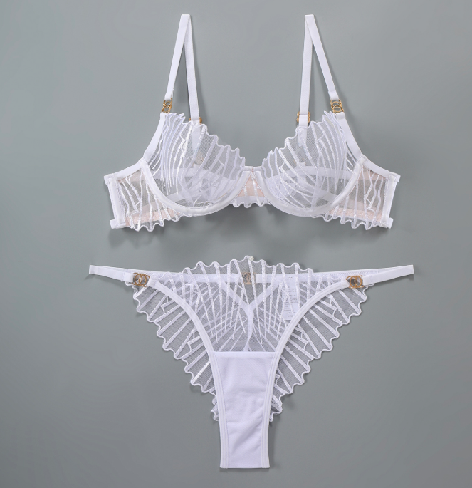 Fishbone French Elegant Sexy Lingerie Set