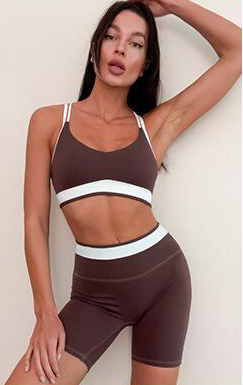 Contrast Color Sports Wear