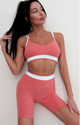 Contrast Color Sports Wear