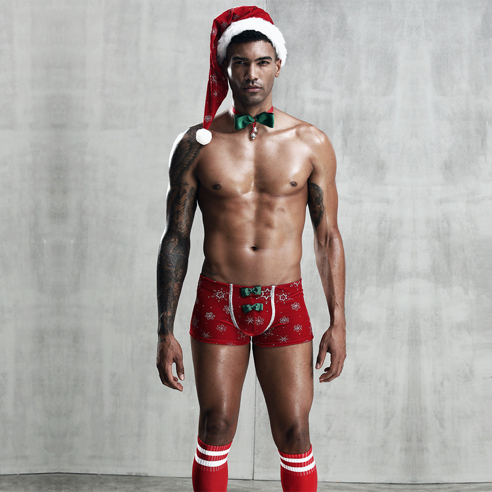 Christmas Men's Lingerie Role Playing Lace Sexy Lingerie Costume