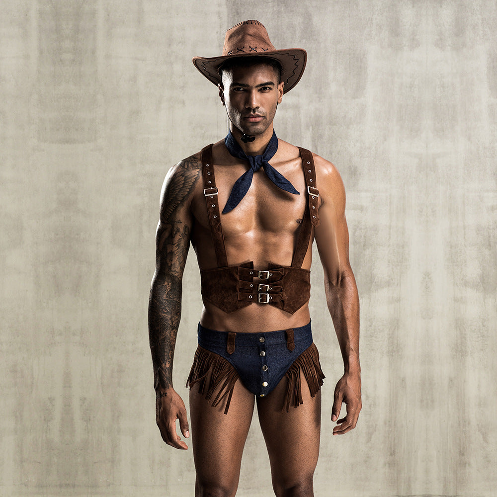 Men's Lingerie Role Playing Cowboy Sexy Lingerie Costume