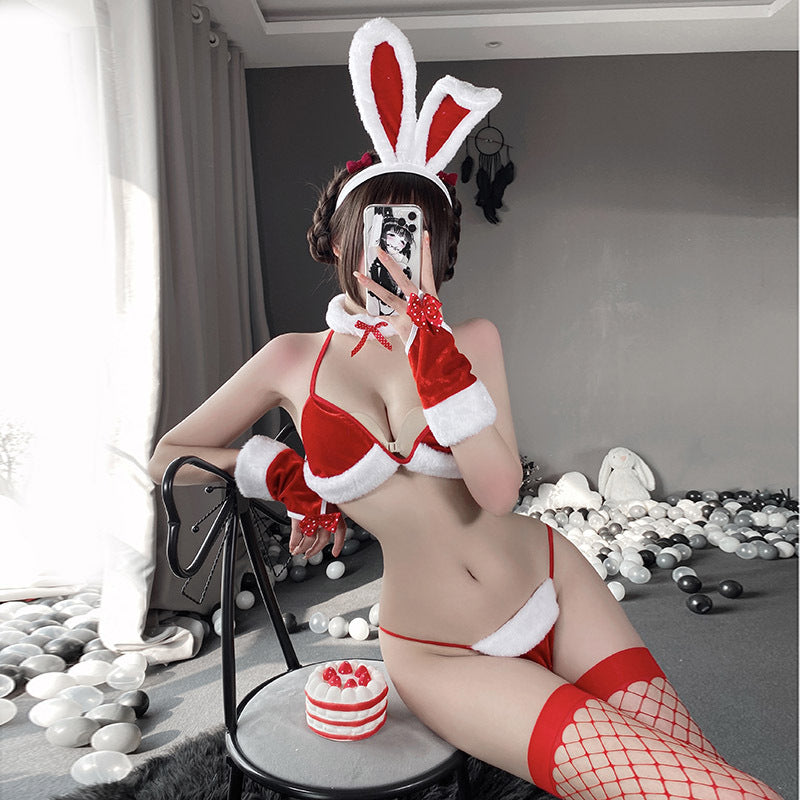 Christmas Sexy Suit Lingerie Three Point Halloween Uniform Costume