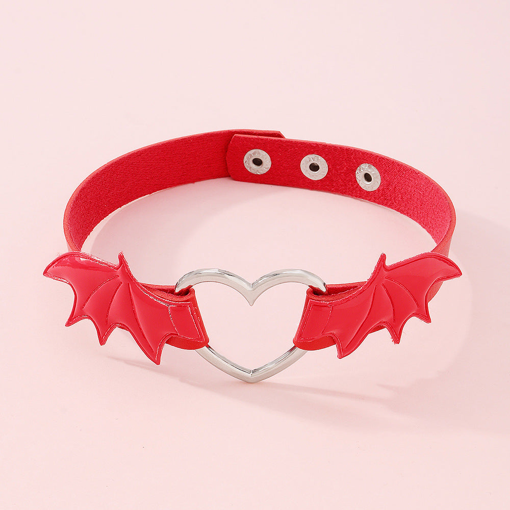 Punk Vampire Choker Love Wings