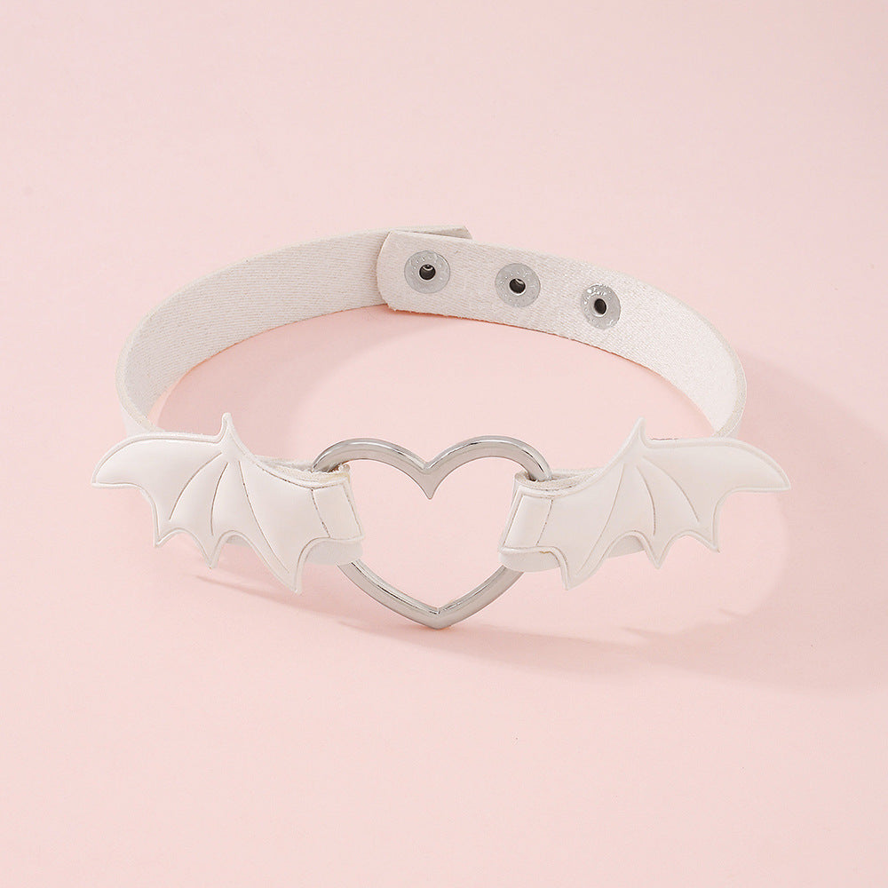 Punk Vampire Choker Love Wings