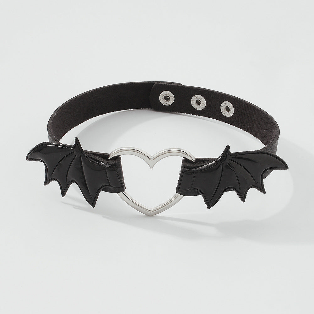 Punk Vampire Choker Love Wings