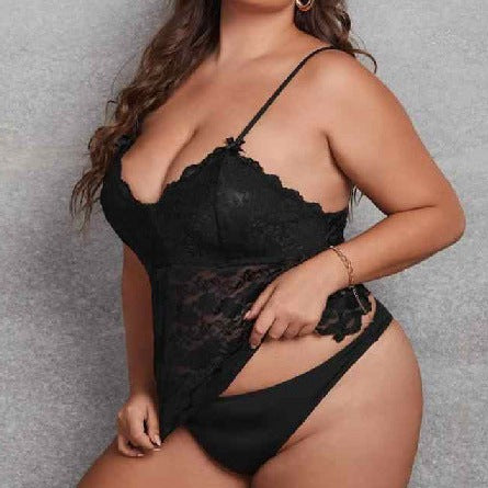 Plus Size Women's Erotic Underwear Cute Transparent and Sexy