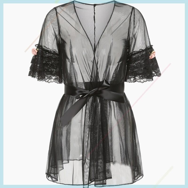 Sexy Lace Semi-Permeable Hip Trim Bodysuit - Sexyzara