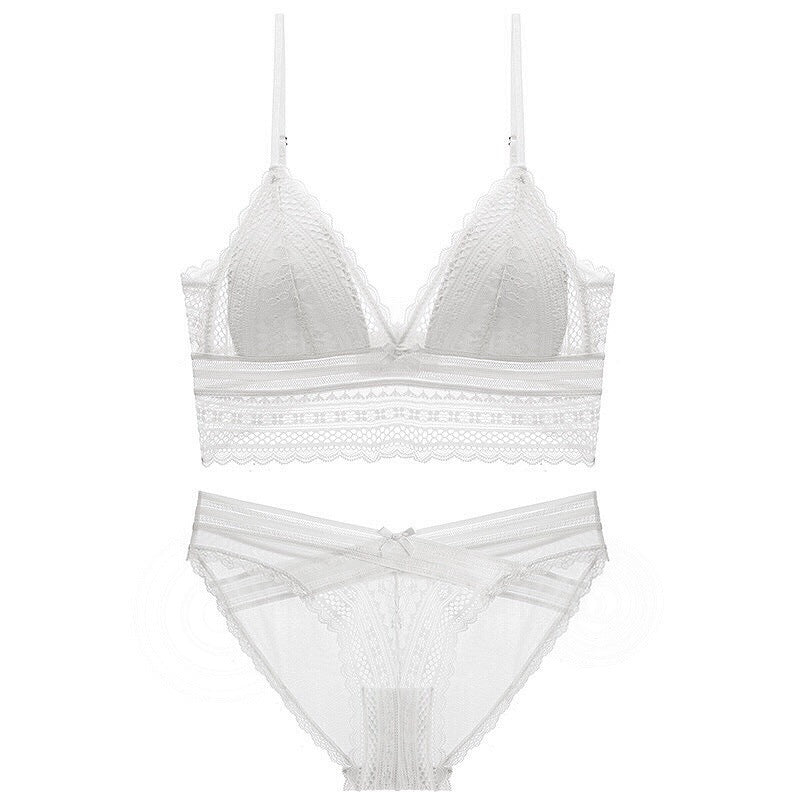 Sexy Lingerie Backless Lace Bra Lingerie Set