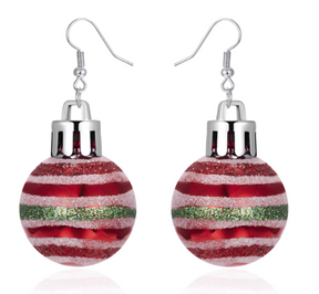 Christmas Bulb Snowflake Star Earrings