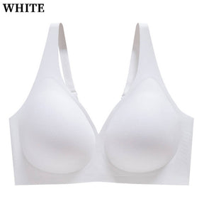 Seamless Wireless Deep V Full Coverage Soft Nylon Comfort Bra
