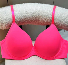 3/4 Cup Seamless Smooth Women Bra, Thin Shoulder Straps, Breathable Support Bra, Push‑Up Anti‑Sagging Brassiere