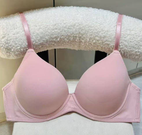 3/4 Cup Seamless Smooth Women Bra, Thin Shoulder Straps, Breathable Support Bra, Push‑Up Anti‑Sagging Brassiere