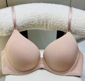 3/4 Cup Seamless Smooth Women Bra, Thin Shoulder Straps, Breathable Support Bra, Push‑Up Anti‑Sagging Brassiere