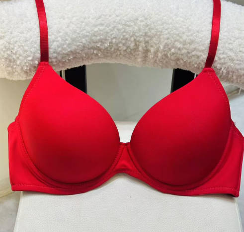 3/4 Cup Seamless Smooth Women Bra, Thin Shoulder Straps, Breathable Support Bra, Push‑Up Anti‑Sagging Brassiere