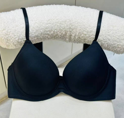 3/4 Cup Seamless Smooth Women Bra, Thin Shoulder Straps, Breathable Support Bra, Push‑Up Anti‑Sagging Brassiere