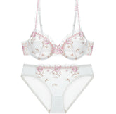 Plus Size Thin Underwired Lace Comfort Bralette Set