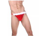 Men’s Christmas Lingerie Plush Thong Costume