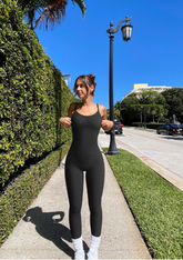 Adjustable Strappy Yoga Jumpsuit