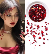 Tear-Shaped Holiday Face Gems