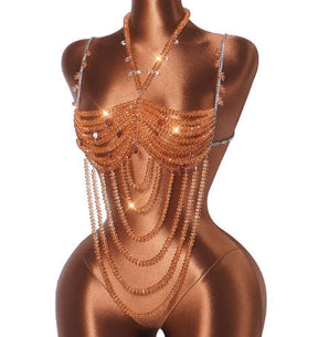 Beaded Bra Top, Fringe Be Bikini Cover‑Up, Tassel Cami Vest for Women