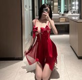 Three-point Bow French Nightdress