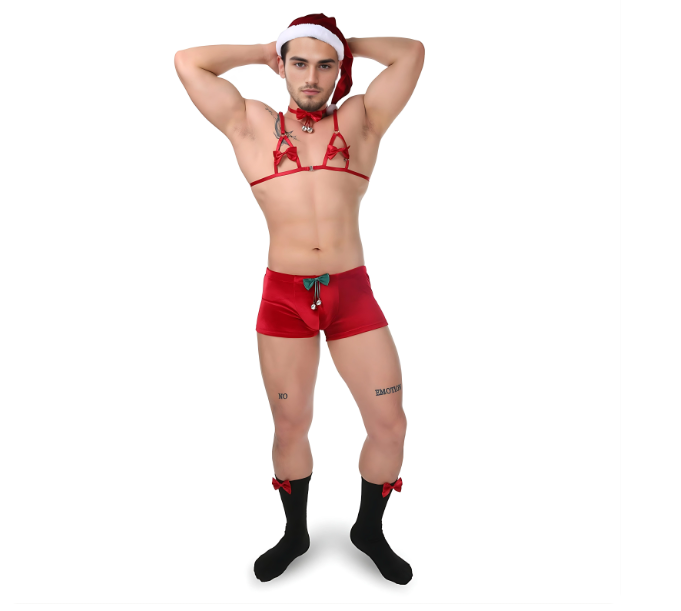 Sexy Men’s Christmas Lingerie Set