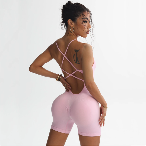 Quick-Dry Seamless Yoga Bodysuit