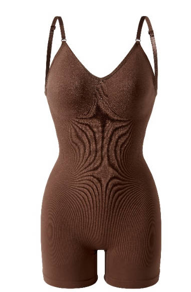 Plus Size Tummy Control Butt Lift Camisole Boyshort Shapewear Bodysuit