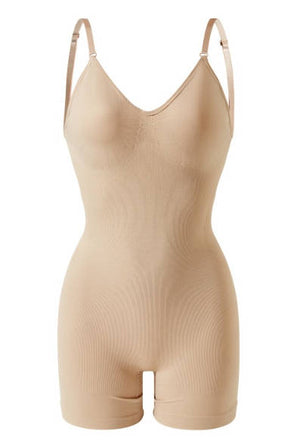Plus Size Tummy Control Butt Lift Camisole Boyshort Shapewear Bodysuit