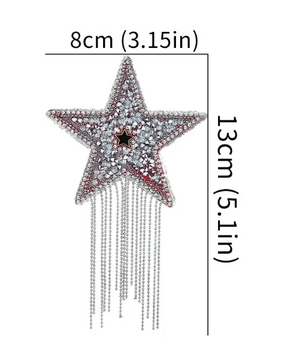 Rhinestone Star Tassel Nipple Pasties