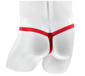 Men’s Christmas Reindeer Thong With Plush Extension