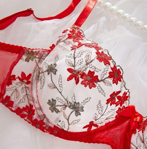 Exquisite Embroidered Lace Ultra-thin Sexy Lingerie Set