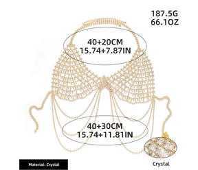 Sexy Tassel Rhinestone Bra