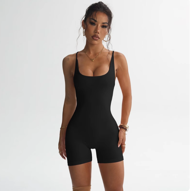 Quick-Dry Seamless Yoga Bodysuit