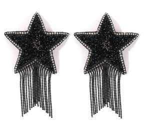 Rhinestone Star Tassel Nipple Pasties