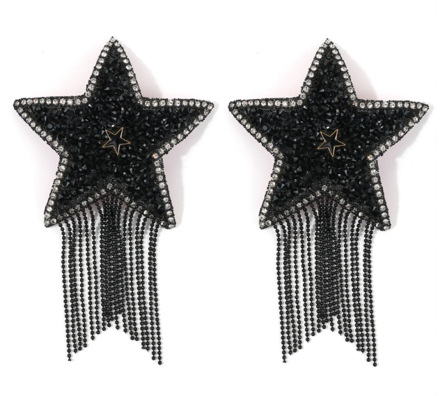Rhinestone Star Tassel Nipple Pasties