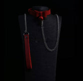 Bowknot Leather Collar and Leash High-Grade Leather SM Necklace