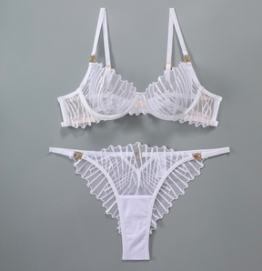 Fishbone French Elegant Sexy Lingerie Set