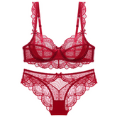 Pure Cotton Lace Embroidery Lingerie set