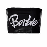 Barbie Print Patent Leather Tube Top