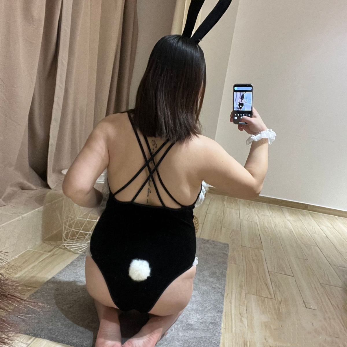 Plus Size Hot Open Bunny Girl Costume