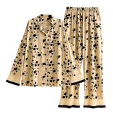 Floral Print Long-Sleeve Pajama Set
