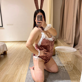 Plus Size Hot Open Bunny Girl Costume