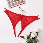 Lace Hollow Transparent G-String
