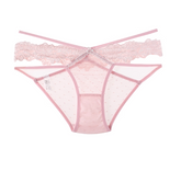 Floral Lace Double Strap T-Back Underwear