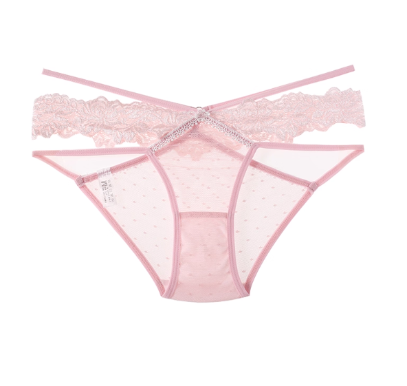 Floral Lace Double Strap T-Back Underwear