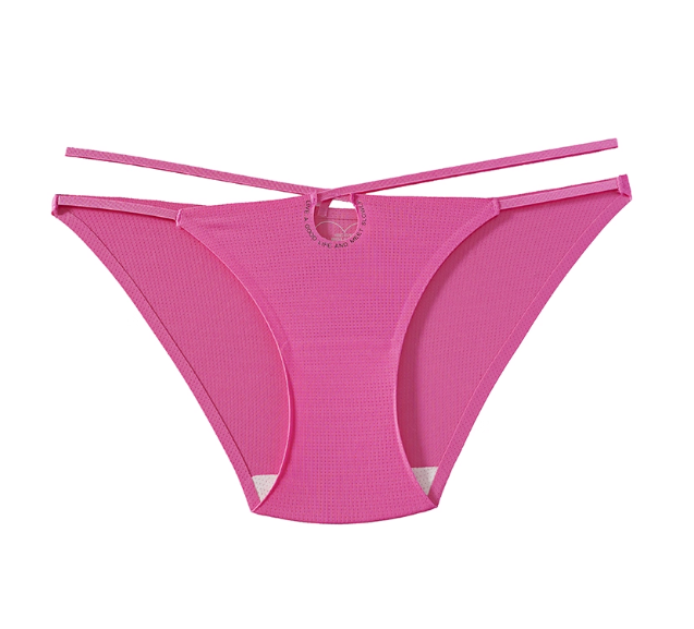 Solid Strappy Cutout Ring-Detail Thong