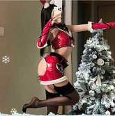Christmas Patent Leather Bunny Costume