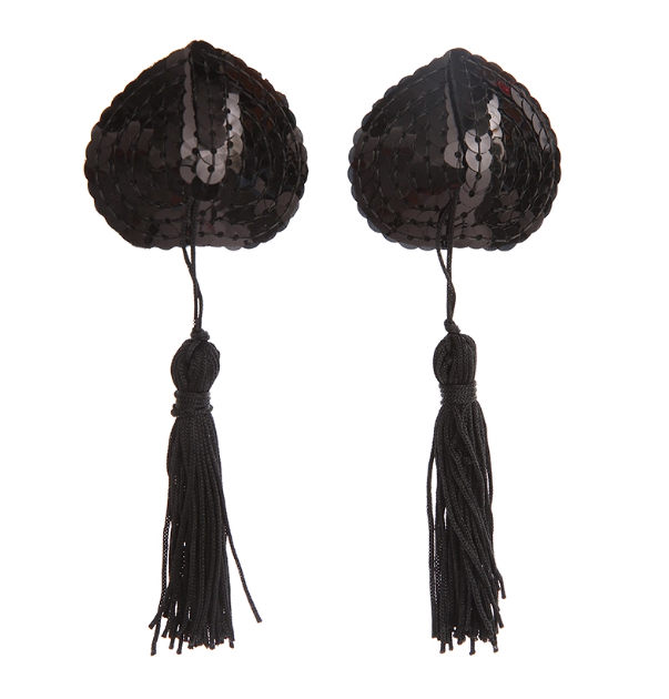 Sexy Adhesive Nipple Covers With Tassel Sequins